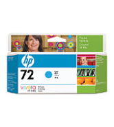 HP72 130-ml Cyan Ink Cartridge (C9371A)